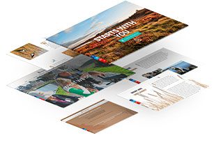 pwa-layers web page design examples